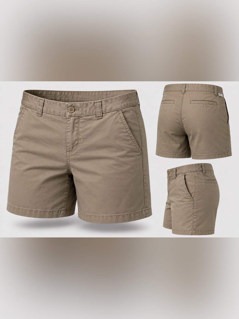 Magellan Outdoors Flat Front Shorts in Khaki